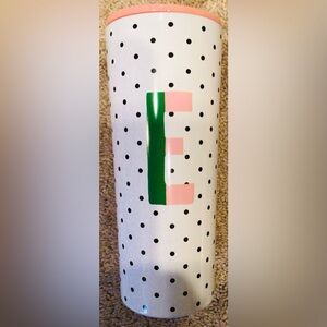 Kate Spade Initial stainless steel 24 oz Tumbler - E